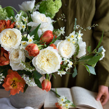 Patience roses with Charming milky buds ruffle out into ivory sculpted cups of delicate, lace-like petals revealing a creamy colored centre with just a hint of pale, buttery yellow.

